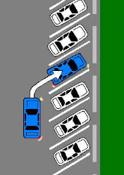 Angled parking